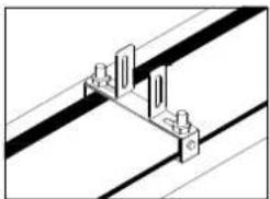 GRANDHALL Heatstrip - Montageset voor paal/balk - 10