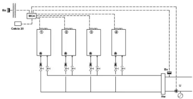 Remeha Celcia MC4 - Montage des AuBentemperatursensors: - 1