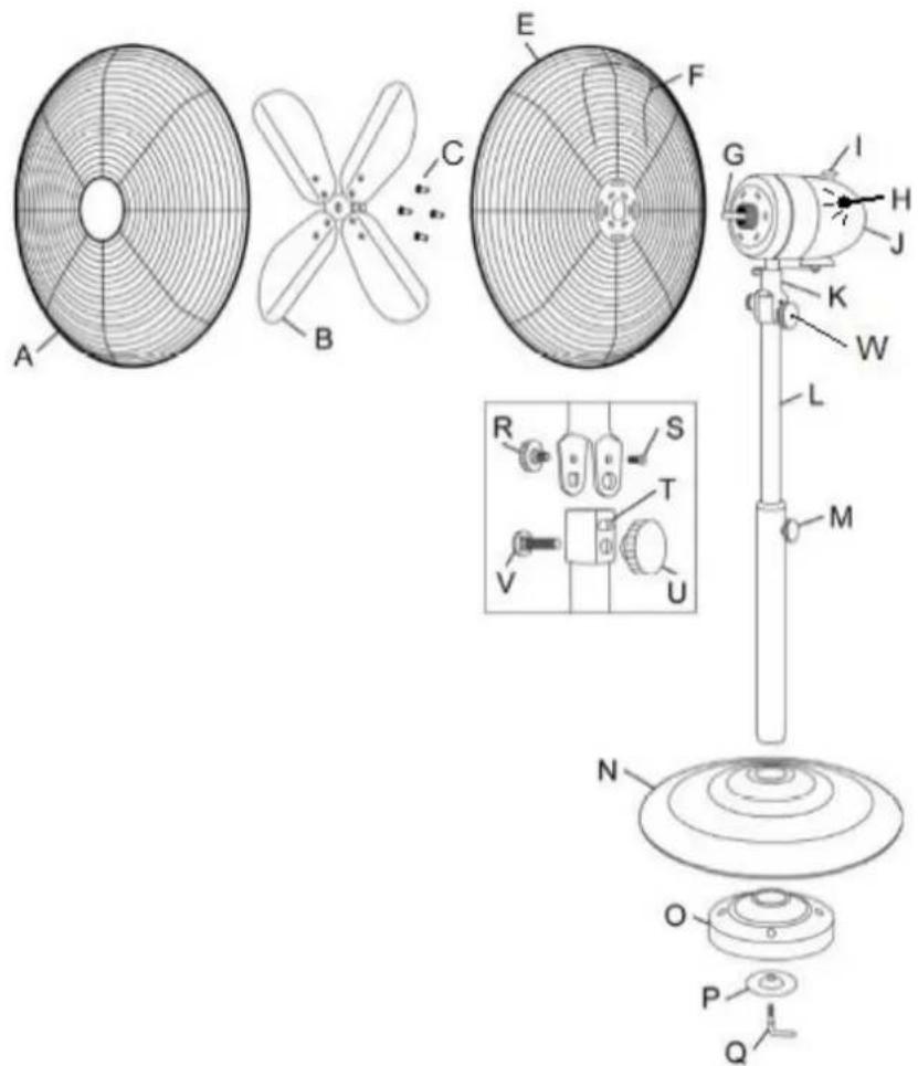 Eurom VSM16 - Figura componente VSM16 - 1