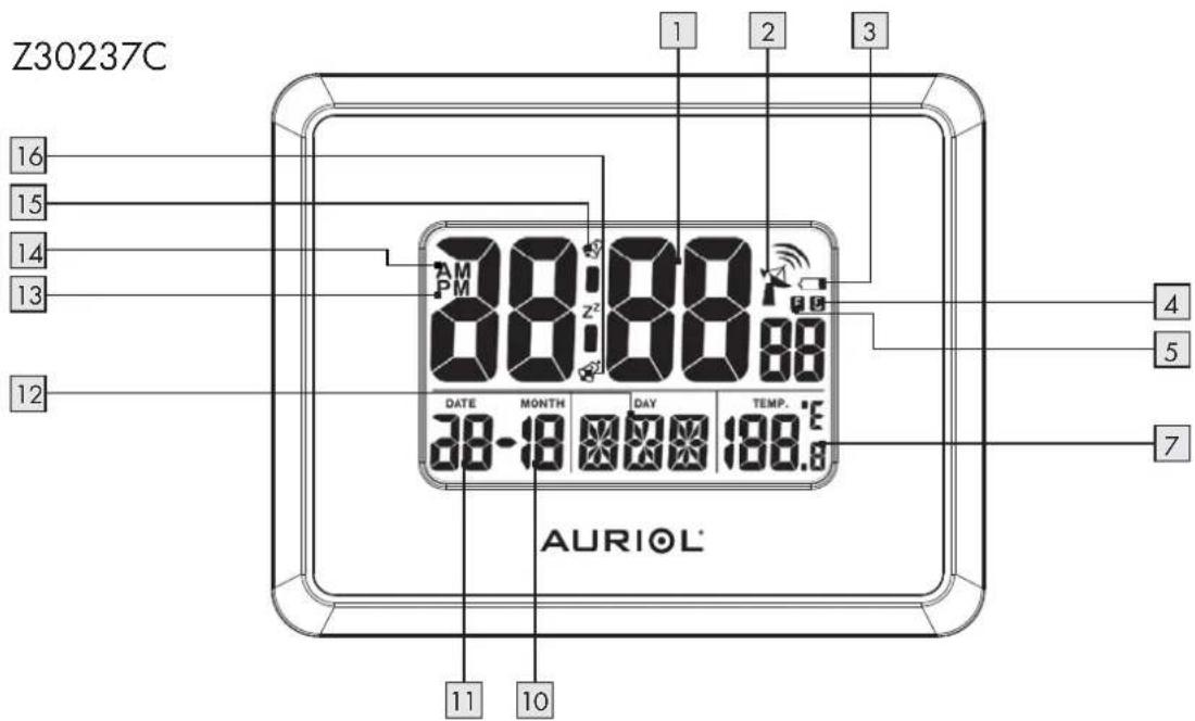 AURIOL Z30237B - LCD-RADIOWEKKER - 3