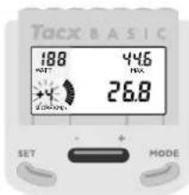 Tacx Basic Ergotrainer T1670 - SET-Funktion bei WATT prg (Programmierte Leistung) - 2