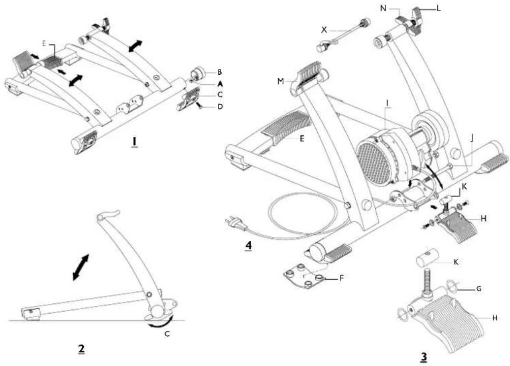 Tacx Basic Ergotrainer T1670 - I MONTAGE DES BASIC - 2