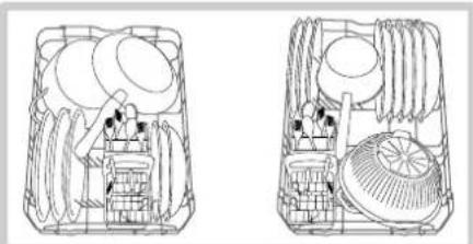 HOTPOINT LST 216 AHA - Esempi di caricamento cesto inferiore - 1