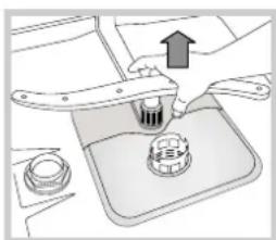 HOTPOINT LST 216 AHA - Limpar os braços aspersores - 2