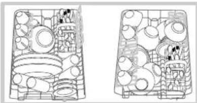 HOTPOINT LST 216 AHA - Voorbeelden van het inladen van het bovenrek - 1