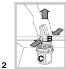 HOTPOINT LST 216 AHA - Reinigung der Filtersiebe - 2