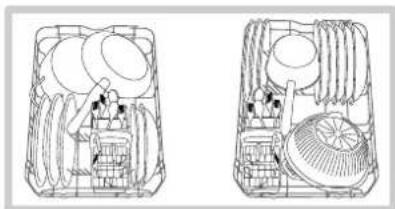 HOTPOINT LST 216 AHA - Beschickungsbeispiele fur den Unterkorb - 1