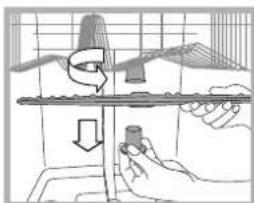 HOTPOINT LST 216 AHA - Nettoyer les bras de lavage - 1