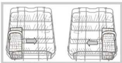 HOTPOINT LST 216 AHA - Esempi di posizionamento dei cestini posate - 1