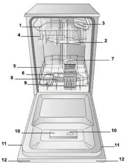 HOTPOINT LST 216 AHA - Aanzichttekening - 1