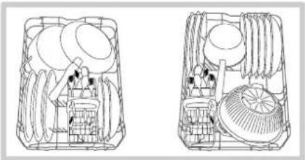 HOTPOINT LST 216 AHA - Ejmplos de cargo del cesto inferior - 1