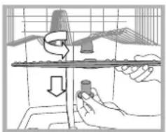 HOTPOINT LST 216 AHA - Cleaning the sprayer arms - 1