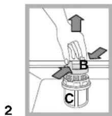 HOTPOINT LST 216 AHA - Pulire i filtri - 2