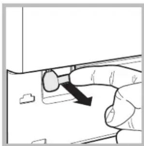 HOTPOINT AQM8D 49 U - Abertura manual da porta de vidro - 2