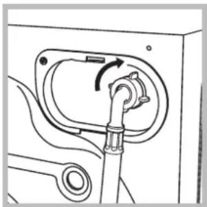 HOTPOINT AQM8D 49 U - Raccordement du tuyau d'arrivée de l'eau - 1