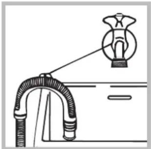 HOTPOINT AQM8D 49 U - Aansluiting van de afvoerbuis - 2