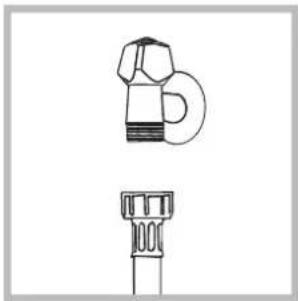 HOTPOINT AQM8D 49 U - Connecting the water inlet hose - 2