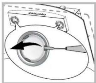 INDESIT IHF 9.5 A M IX - Replacing the bulbs - 1