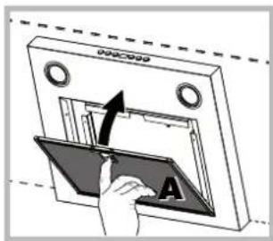 INDESIT IHF 9.5 A M IX - Servicing the grease filter (A) - 1