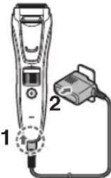 PANASONIC ERGB70 - Aufladen des Bart-/Haartrimmers - 1