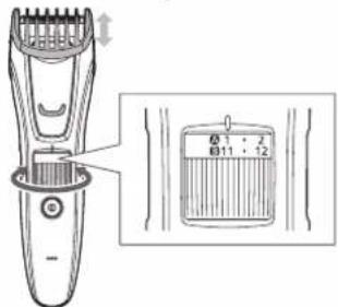 PANASONIC ERGB60 - Uso del peine - 2