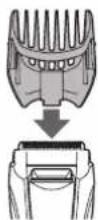 PANASONIC ERGB60 - Using the comb attachment - 1