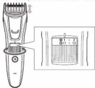 PANASONIC ERGB60 - Utilisation du peigne - 2