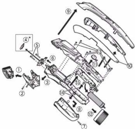 PANASONIC ERGB60 - Removing the built-in rechargeable battery - 2