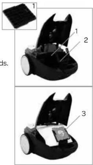 INVENTUM ST306RZA - REPLACING THE DUST BAG AND REPLACING THE MOTOR FILTER - 1