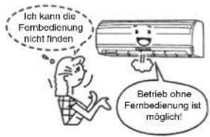 TOSHIBA RAS16SKVPND - Betrieb ohne Fernbedienung - 1
