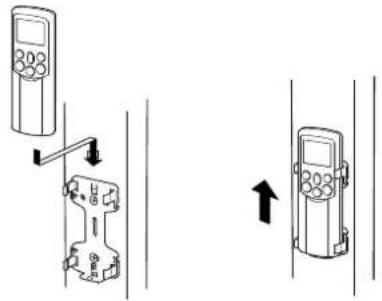 TOSHIBA RAS16SKVPND - Mounting and removing the remote controller - 1
