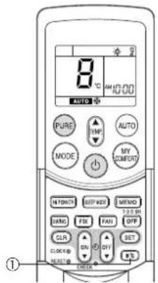 TOSHIBA RAS16SKVPND - ①Touche 8°C - 1