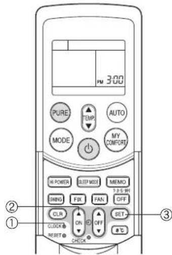 TOSHIBA RAS16SKVPND - Adjusting the clock - 3