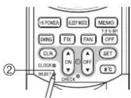 TOSHIBA RAS10SKVPND - Loading the remote controller batteries - 1