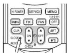 TOSHIBA RAS12SKVPND - ①CLOCK-knap - 1