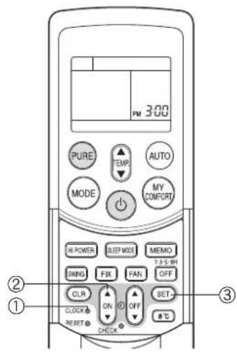 TOSHIBA RAS12SKVPND - Adjusting the clock - 2