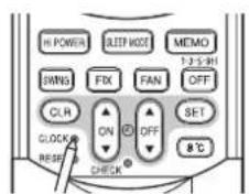 TOSHIBA RAS12SKVPND - ①CLOCK-painike - 2