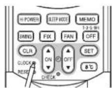 TOSHIBA RAS12SKVPND - ①CLOCK-knapp - 2