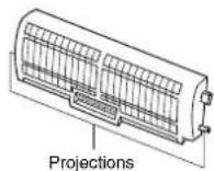 TOSHIBA RAS12SKVPND - Check that the air filter and the plasma pure filter are correctly installed - 1