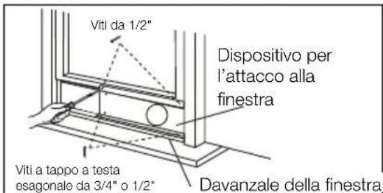 ELECTROLUX EXP09CN1W5 - Installazione in una finestra a doppio saliscendi - 4