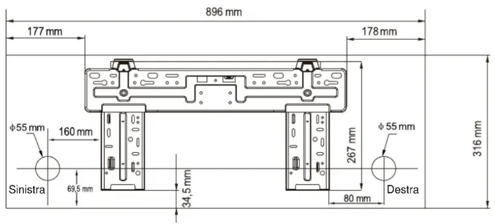 ELECTROLUX EXI18HL1W - Piastra di fissaggio Tipo B - 1