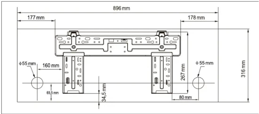ELECTROLUX EXI09HL1W - Mounting Plate Type B - 1