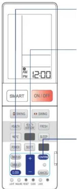 HAIER AS12SH1ERA - Configuración del reloj - 1