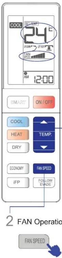 HAIER AS12SB1HRA - Select TEMP.setting,FAN Operation - 2