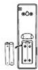 HAIER 1U09QE6ERA - ■ Installation des piles - 2