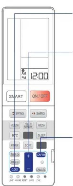 HAIER 1U12QE6ERA - Configuración del reloj - 1