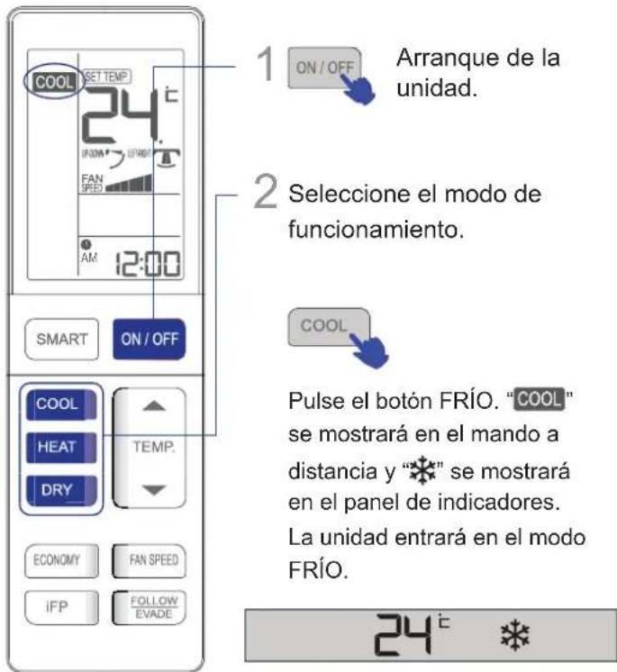 HAIER 1U12QE6ERA - ■ Funcionamiento en modo FRÍO, CALOR y SECO - 1