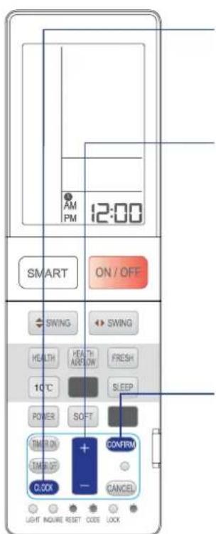 HAIER 1U12EH1ERA - Configuración del reloj - 1