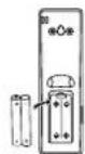HAIER 1U09EH1ERA - Installation des piles - 2