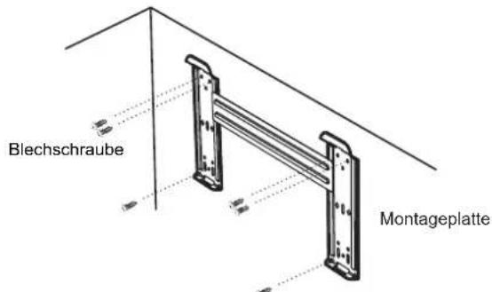 HISENSE AS09UW4SVPSC5WiFi - Installation der Montageplatte - 1
